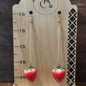 NEW Strawberry Chain Earrings